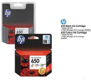 HP 650 Black Ink Cartridge NO 650-Each