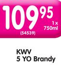 KWV 5 YO Brandy-750ml