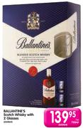 Ballantine's Scotch Whisky With 2 Glasses-750ml