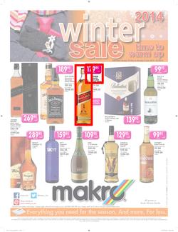 Makro : Liquor Catalogue ( 25 May - 02 Jun 2014 ) , page 1