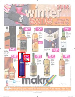 Makro : Liquor Catalogue ( 25 May - 02 Jun 2014 ) , page 1
