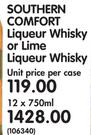Southern Comfort Liqueur Whisky Or Lime Liqueur Whisky-12x750ml