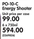 PO-10-C Energy Shooter-6x750ml