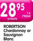 Robertson Chardonnay Or Sauvignon Blanc-750ml