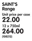 Saint's Range-12x750ml