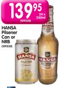 Hansa Pilsener Can Or NRB-24x330ml