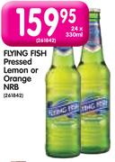 Flying Fish Pressed Lemon Or Orange NRB-24x330ml