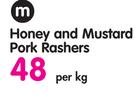 M Honey And Mustard Pork Rashers-Per Kg