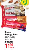 Biogen Energy Bars Assorted-35g/45g/50g Each