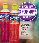 Energade Sports Drink Assorted-For 1 x 500ml