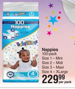Baby Things Nappies 100 Pack-Per Pack