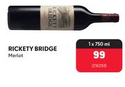 Rickety Bridge Merlot-1 x 750ml