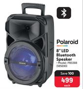 Polaroid 8" LED Bluetooth Speaker PBS388-Each