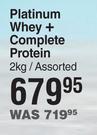 NPL Platinum Whey + Complete Protein Assorted-2Kg