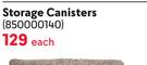 Aqua Storage Canisters 850000140-Each