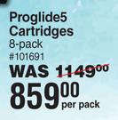 Gillette Proglide 5 Cartridges 8 Pack-Per Pack  