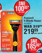 Gillette Fusion5 5-Blade Razor-Per Pack