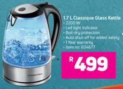 Bennett Read 1.7 L Classique Glass Kettle