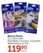 Basics Paints Sets-12x12ml