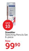 Staedtler 6-Piece Sketching Pencils Set