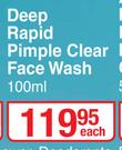Nivea Men Deep Rapid Pimple Clear Face Wash-100ml Each