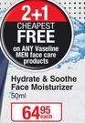 Vaseline Men Hydrate & Soothe Face Moisturizer-50ml Each