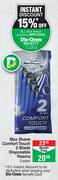 Max Shave Comfort Touch 2-Blade Disposable Razors-5's Per Pack