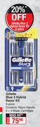 Gillette 9 Piece Blue 3 Hybrid Razor Kit