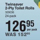 Twinsaver 2 Ply Toilet Rolls 24 Pack-Per Pack