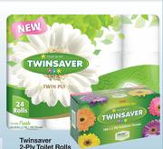 Twinsaver 2 Ply Toilet Rolls 24 Pack-Per Pack