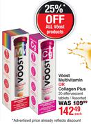 Voost Multivitamin Or Collagen Plus 20 Effervescent Tablets Assorted-Each