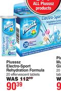Plusssz Electro Sport Rehydration Formula 20 Effervescent Tablets