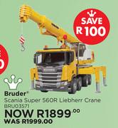 Bruder Scania Super 560R Liebherr Crane BRU03571