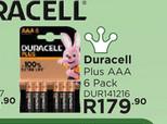 Duracell Plus AAA (6-Pack) DUR141216