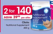 Clicks Nutritional Supplements-2X400g