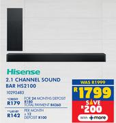 Hisense 2.1 Channel Sound Bar HS2100 (10292483)