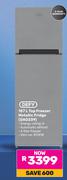 Defy 157L Top Freezer Metallic Fridge DAD239 (817418)