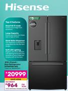 Hisense 575Ltr French-Door Refrigerator H760FSB-WD