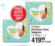Pampers Premium Care Nappies-2 Per Pack