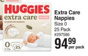 Huggies Extra Care Nappies-25 Per Pack