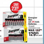 Energizer Max AA Or AAA Batteries-12's Per Pack