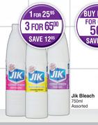 Jik Bleach Assorted-For 1 x 750ml