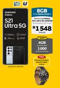 Samsung Galaxy S21 Ultra 5G Enabled/HD Voice (256GB)-On MTN Mega Gigs M