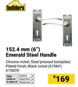 Builders 152.4mm (6") Emerald Steel Handle