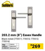 Builders 203.2mm (8") Essex Handle