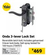 Yale Onda 3 Lever Lock Set