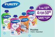 Purity Pouches Assorted-110ml Each