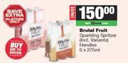 Brutal Fruit Sparkling Spritzer Handies-For 2 x 6 x 275ml