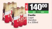 Castle Lager Handies-For 2 x 6 x 330ml