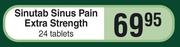 Sinutab Sinus Pain Extra Strength 24 Tablets